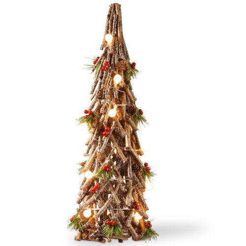 Farmhouse & Rustic Tabletop Trees Holiday Decorative Accents Birch Lane